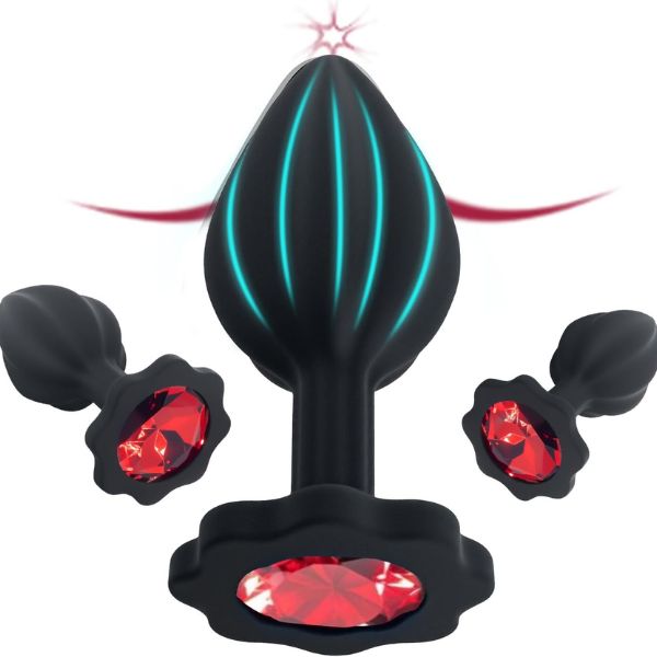 Silicone 3 Pcs Butt Toy for Women