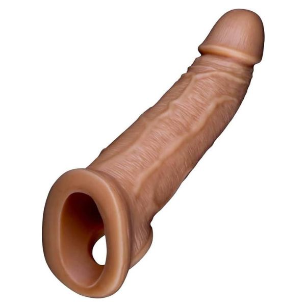 Silicone Cock Sleeve with Testicle Ring