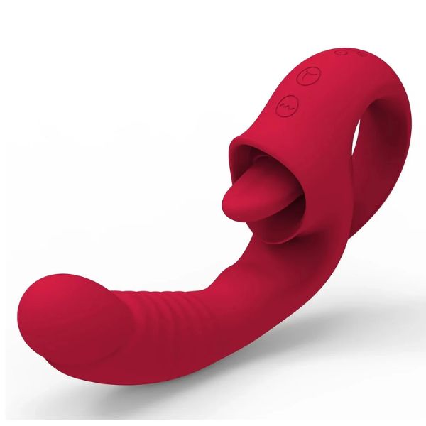 Ava 2-In-1 Tongue-Licking Vibrator