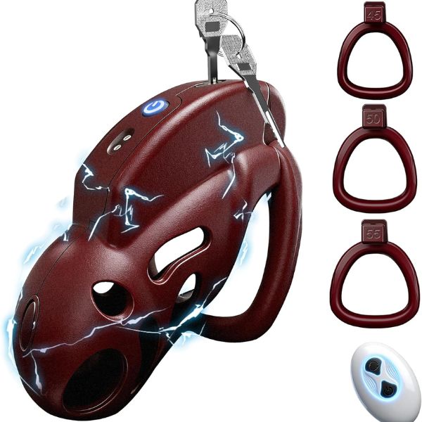 Male Sex Toy Vibrating Chastity Cage