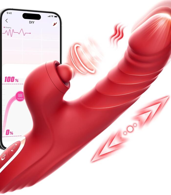 Thrusting Dildo Rose Toy for Women