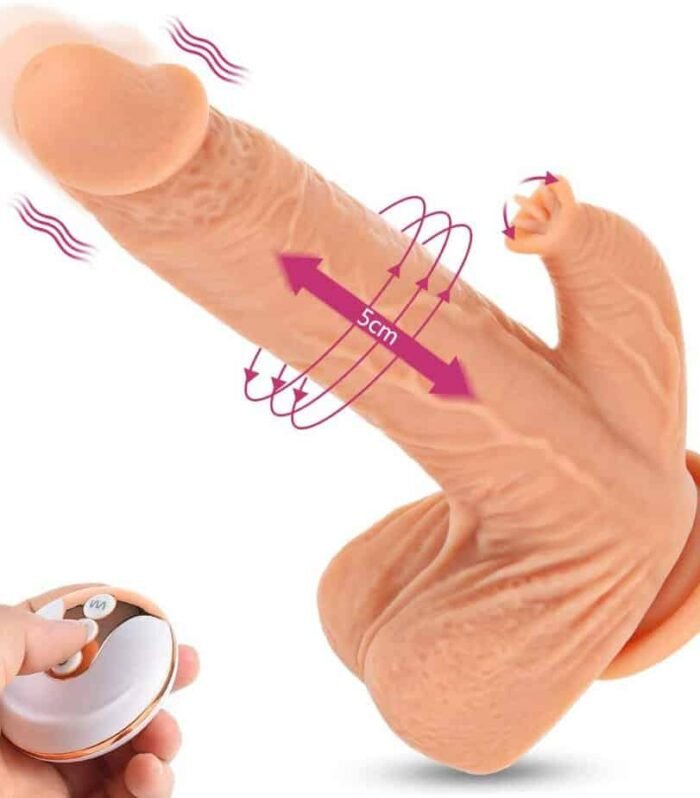Thrusting Clitoral Dildo Vibrator