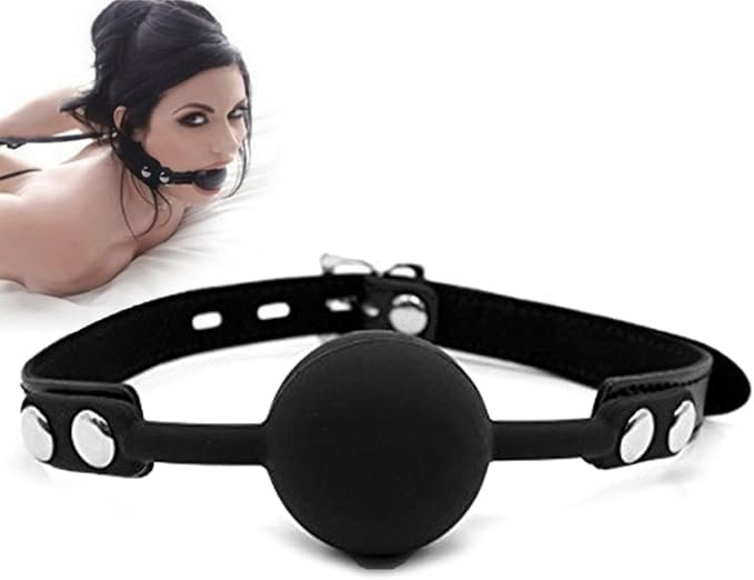 Leather Restraints Ball Mouth Plug