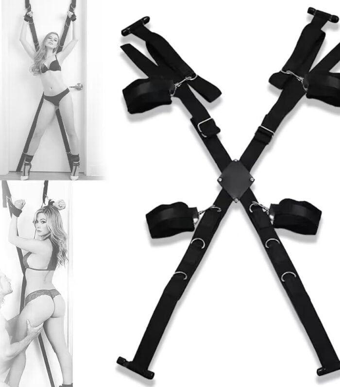The Sex Straps Door Sex Swing is an adjustable adult support accessory designed for consenting couples who want to explore different positions and add variety to their intimate experiences. Its strap-based construction provides supportive positioning when correctly installed on a suitable door. Adjustable Strap Design The adjustable straps allow users to customize the height and positioning according to their preferences. The flexible design makes the swing convenient to set up and adjust when needed. Comfortable & Supportive The supportive structure is designed to provide stability during use while helping users maintain comfortable positions. Its compact construction also makes it convenient to store when not in use. Key Features Adjustable door sex swing straps Designed for adult couples Customizable height and positioning Supportive construction Easy to adjust Compact and convenient to store Suitable for consensual adult role-play Durable strap design Convenient for home use Easy to maintain Installation & Safety Always follow the manufacturer's installation instructions and use the swing only with a sturdy, compatible door and secure attachment point. Check all straps, connections, and attachment points before each use. Never exceed the manufacturer's recommended weight capacity. Care & Storage Inspect the straps regularly for signs of wear or damage. Clean according to the material instructions and allow all components to dry completely before storage. Keep the swing in a cool, dry location away from excessive heat and moisture. The Sex Straps Door Sex Swing offers adjustable support and convenient positioning for adults looking to add variety and flexibility to their private experiences.