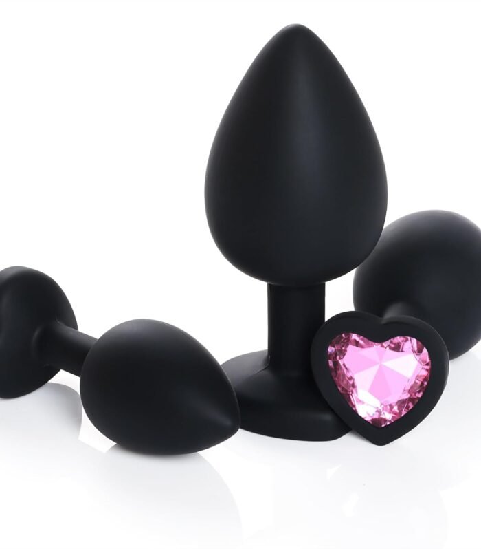 3 Sizes Silicone Anal Plugs