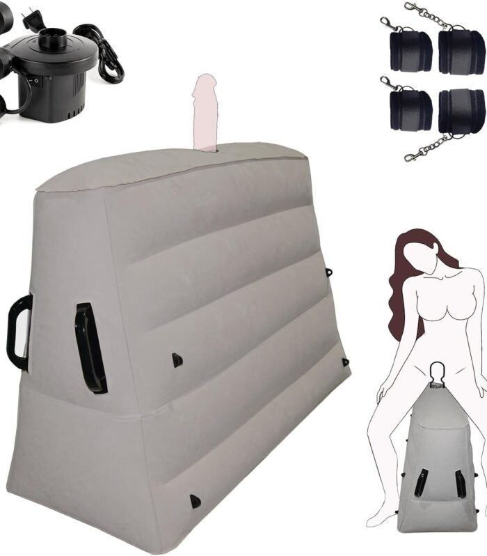 Dildo Mount Sex Pillow with Handcuffs