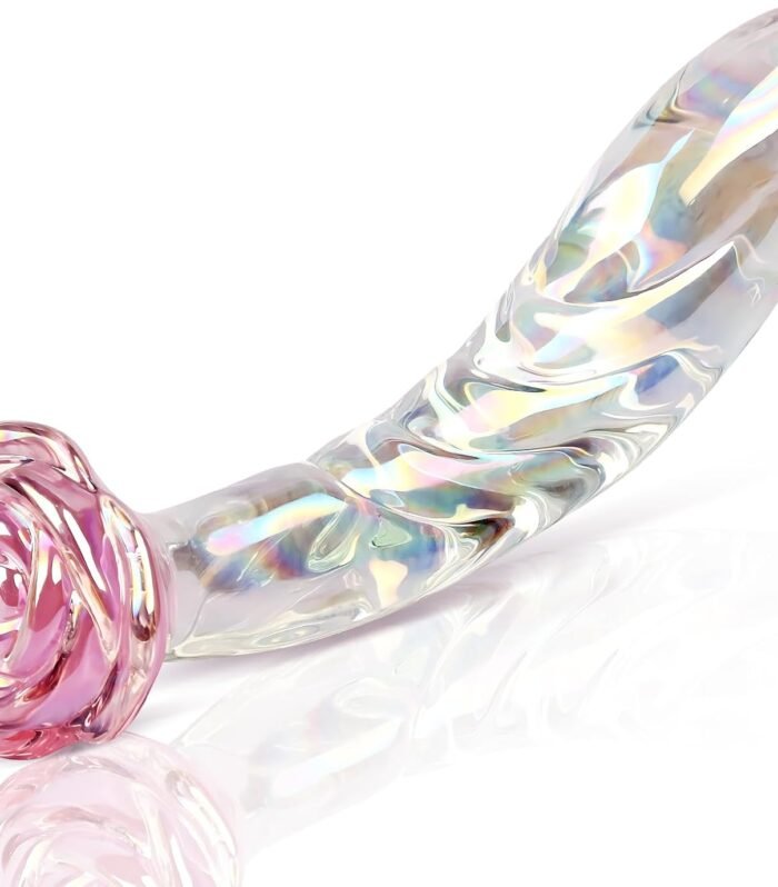 Anal Dildo Glass Rose Sex Toy
