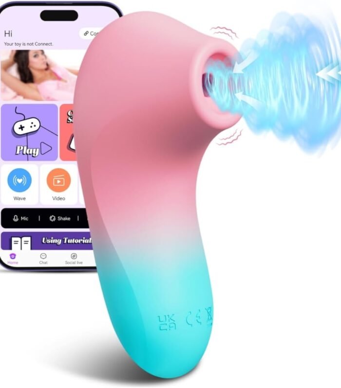 Female Vibrator Wand with 10 Suction