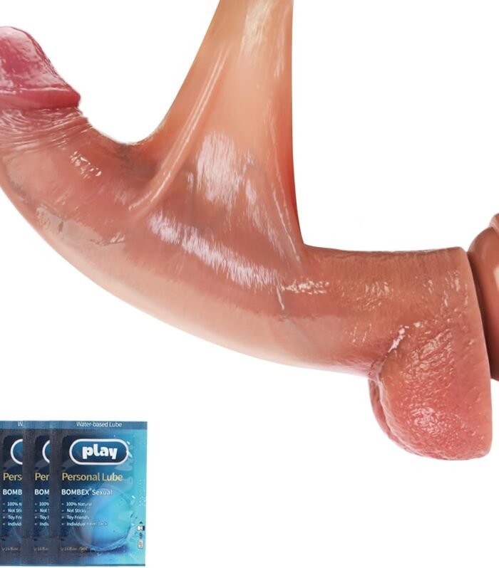 8.5 inch Movable Foreskin Dildo