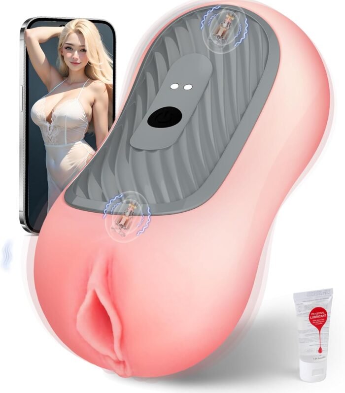 Squeezable Pocket Pussy Stroker with APP