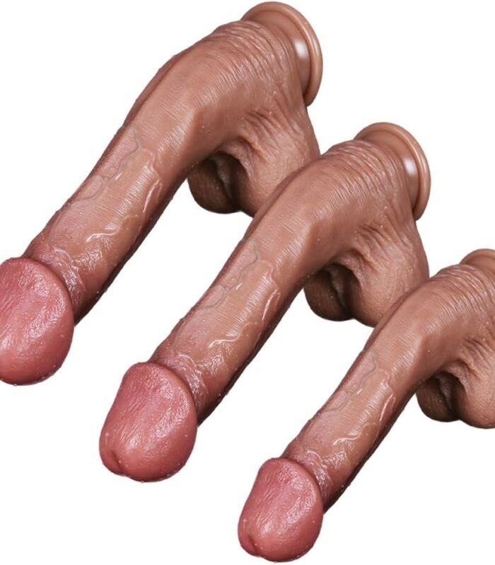 Huge Curved Shaft Realistic Big Glans Dildo