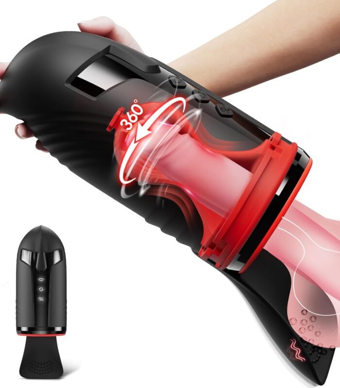 Male Masturbator Penis Pump with Testicle Vibrator