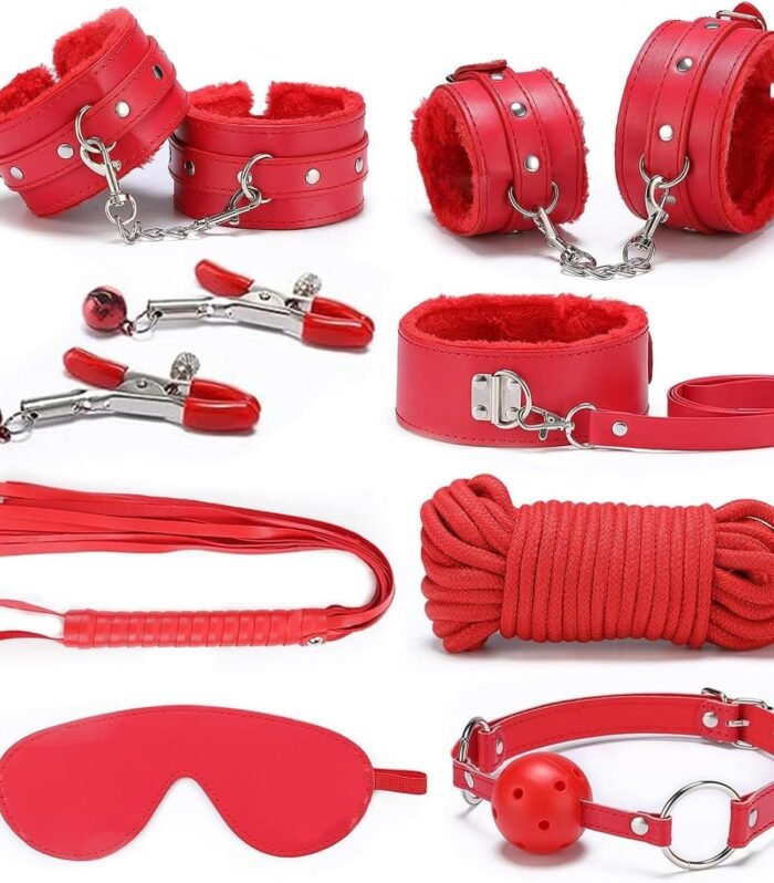  8 Piece Bondage Gear and Accessories
