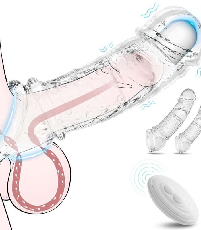 Vibrating Penis Sleeve for Couples Stretchy