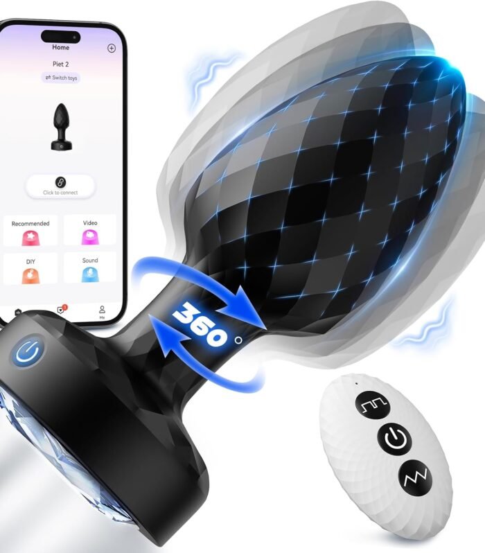 Tornado Swiveling Light Up Butt Plug