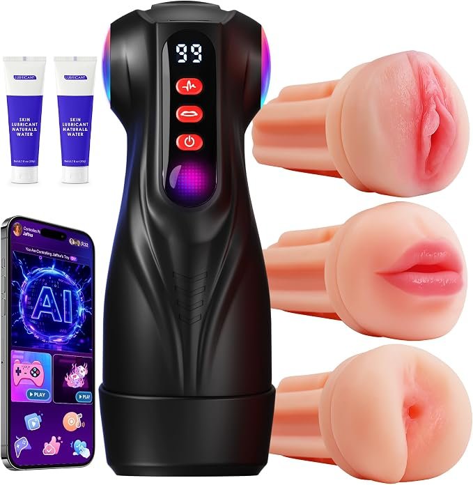 Uoffile Male Masturbator – 3-Sleeve AI Sync Stroker