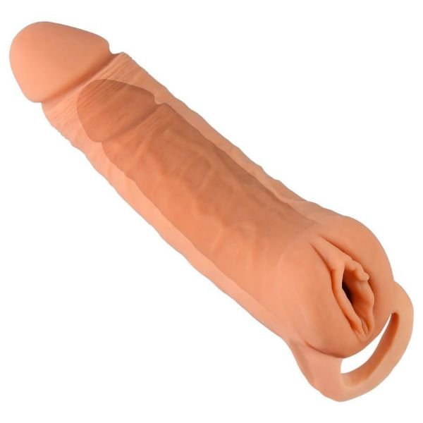Pennis Extender with Cock Ring Masturbator