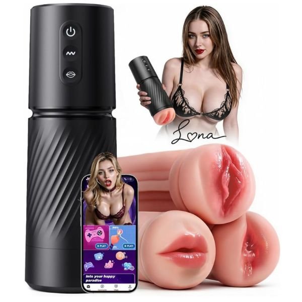 Uoffile Male Masturbator – 3-Sleeve AI Sync Stroker
