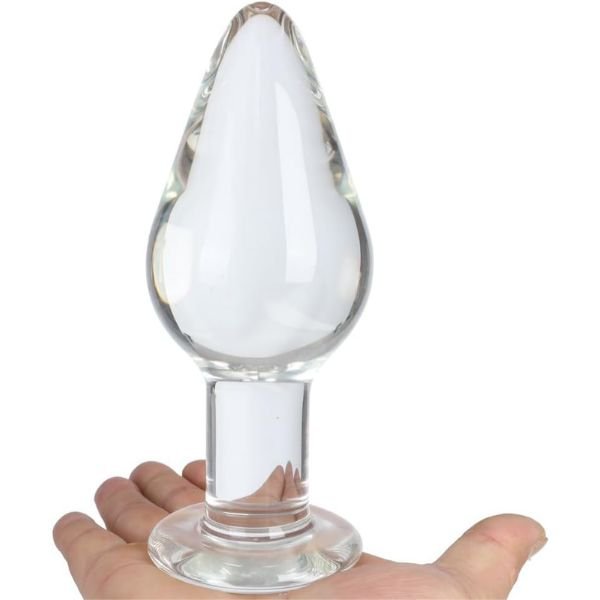Huge Head Glass Butt Plug